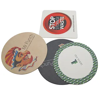 Wholesale Eco-Friendly Absorbent Paper Round Coasters for Sale